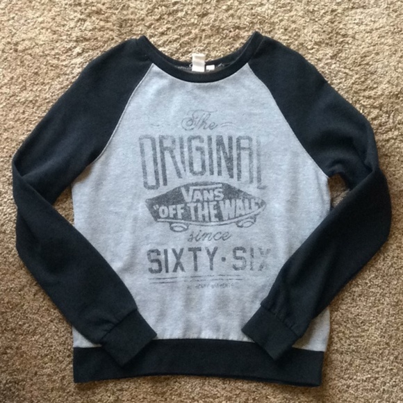 Vans Sweaters - Vans Long Sleeve Sweater Grey and Black